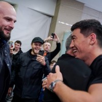 Встреча чемпиона Дмитрия Бивола
